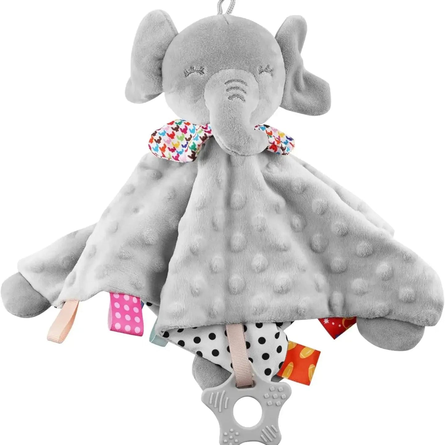 Elephant Baby Comforter Blanket Soft Appease Towel Baby Rattle Animals Toys Soothe Reassure Sleeping Towel Lathe HangingToddler - BookBuch