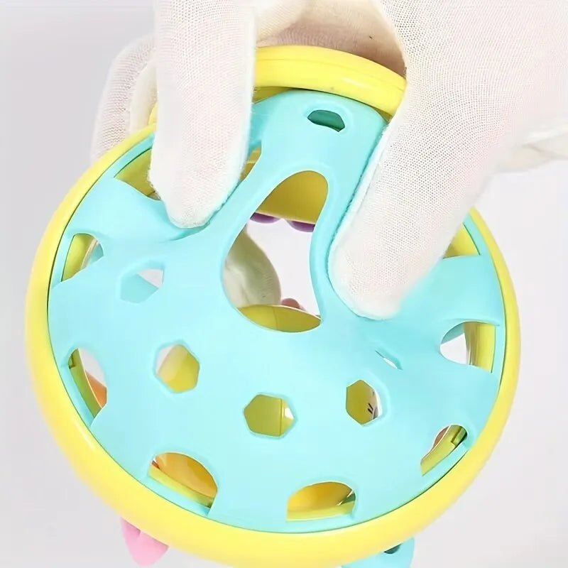 1 Pc 10cm Baby Toy Catch Ball Bendy Baby Walker Rattles Develop Intelligence Ball 0 - 12 Months Plastic Bell Rattle Doll - BookBuch
