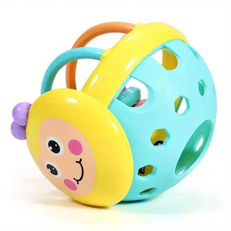 1 Pc 10cm Baby Toy Catch Ball Bendy Baby Walker Rattles Develop Intelligence Ball 0 - 12 Months Plastic Bell Rattle Doll - BookBuch