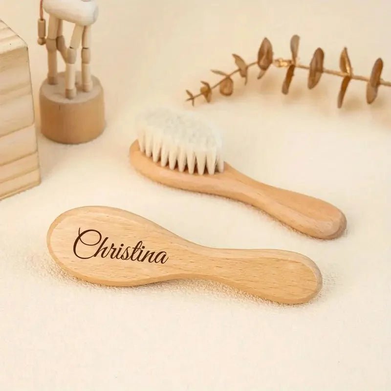 1 Personalized Baby Hairbrush Shower Gift Custom Engraved Baby Brush a Keepsake for Newborns The Perfect Present for New Mothers - BookBuch