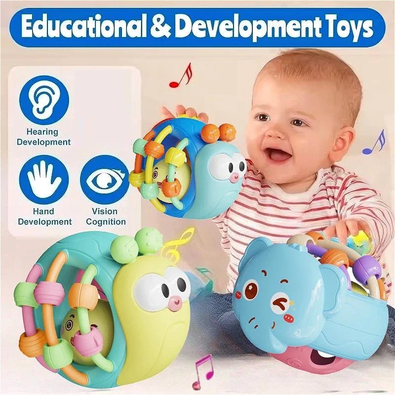 Baby Balls Rattle Comforter Toy Soft Hand Grasp Ball Educational Sensory Toys Activity Baby Crawling Toys 0 6 12 Months - BookBuch