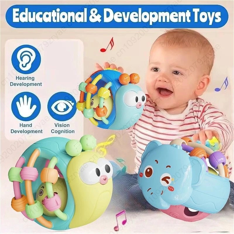 Baby Balls Rattle Comforter Toy Soft Hand Grasp Ball Educational Sensory Toys Activity Baby Crawling Toys 0 6 12 Months - BookBuch