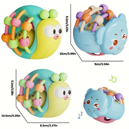 Baby Balls Rattle Comforter Toy Soft Hand Grasp Ball Educational Sensory Toys Activity Baby Crawling Toys 0 6 12 Months - BookBuch