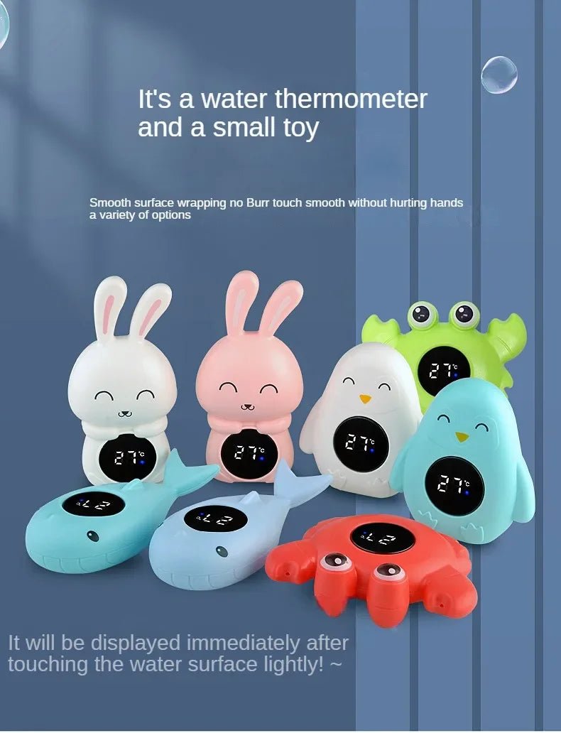 Baby Bath Temperature Meter Floating Digital Water Baby Bath Temperature Meter LED Display Temperature Tester Safety Cartoon - BookBuch