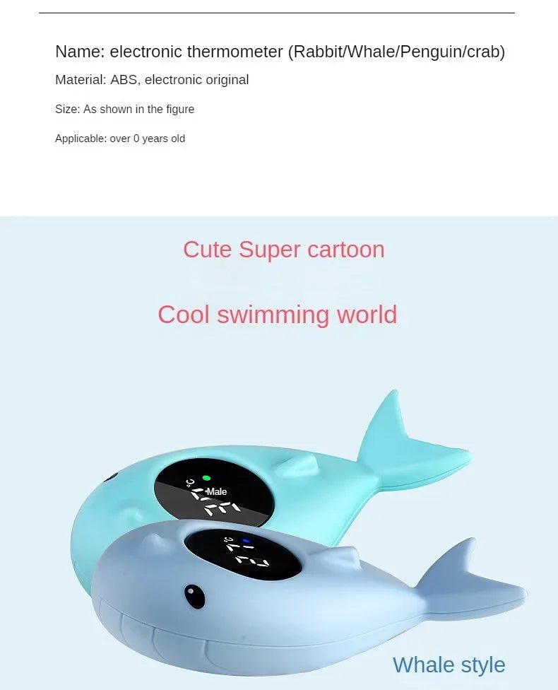 Baby Bath Temperature Meter Floating Digital Water Baby Bath Temperature Meter LED Display Temperature Tester Safety Cartoon - BookBuch
