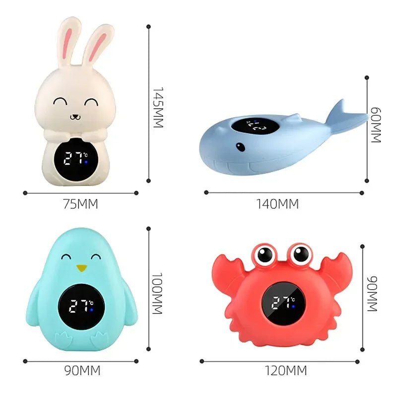 Baby Bath Temperature Meter Floating Digital Water Baby Bath Temperature Meter LED Display Temperature Tester Safety Cartoon - BookBuch