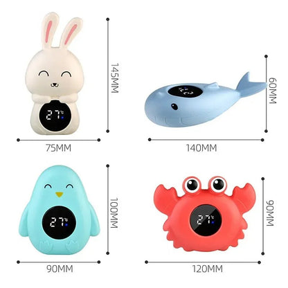 Baby Bath Temperature Meter Floating Digital Water Baby Bath Temperature Meter LED Display Temperature Tester Safety Cartoon - BookBuch
