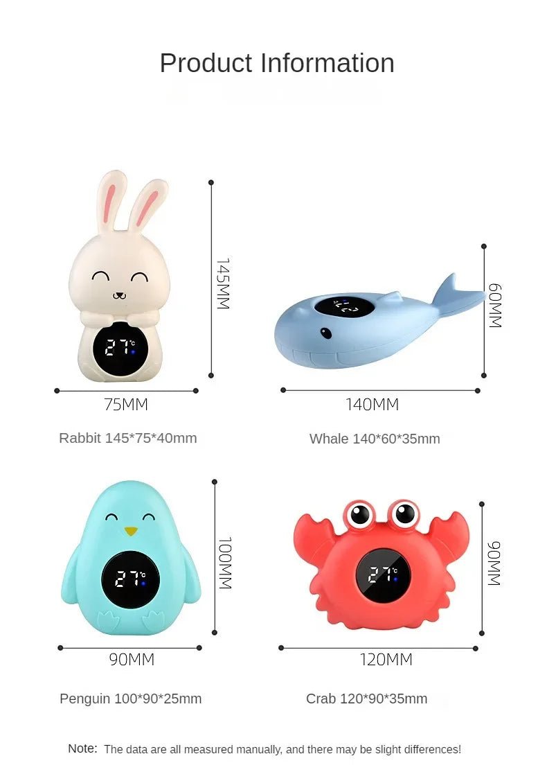 Baby Bath Temperature Meter Floating Digital Water Baby Bath Temperature Meter LED Display Temperature Tester Safety Cartoon - BookBuch