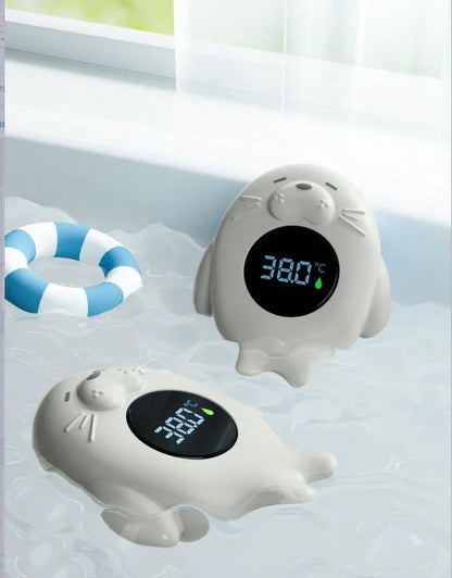 Baby bath thermometer Tub Temperature Monitor Hot Cold Water Resistant Temperature Warning Monitor Upgraded Sensor LED display - BookBuch