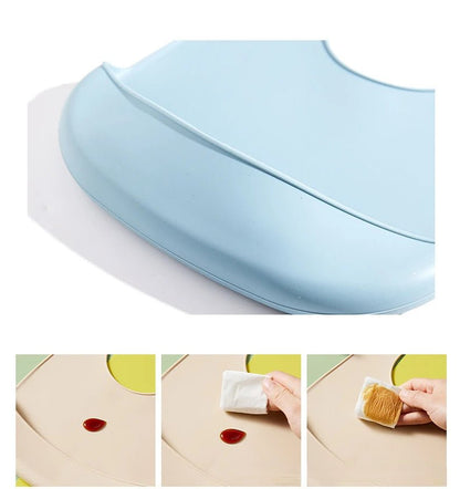 Baby Bib Adjustable Waterproof Bibs Babies Soft Edible Silicone Newborn Saliva Dripping Towel Drooling Children Scarf BPA Free - BookBuch
