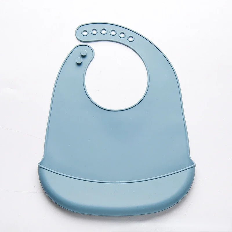 Baby Bib Adjustable Waterproof Bibs Babies Soft Edible Silicone Newborn Saliva Dripping Towel Drooling Children Scarf BPA Free - BookBuch