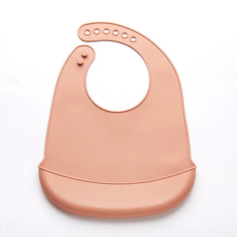 Baby Bib Adjustable Waterproof Bibs Babies Soft Edible Silicone Newborn Saliva Dripping Towel Drooling Children Scarf BPA Free - BookBuch