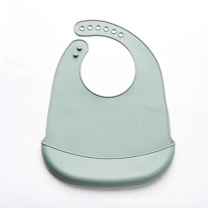Baby Bib Adjustable Waterproof Bibs Babies Soft Edible Silicone Newborn Saliva Dripping Towel Drooling Children Scarf BPA Free - BookBuch