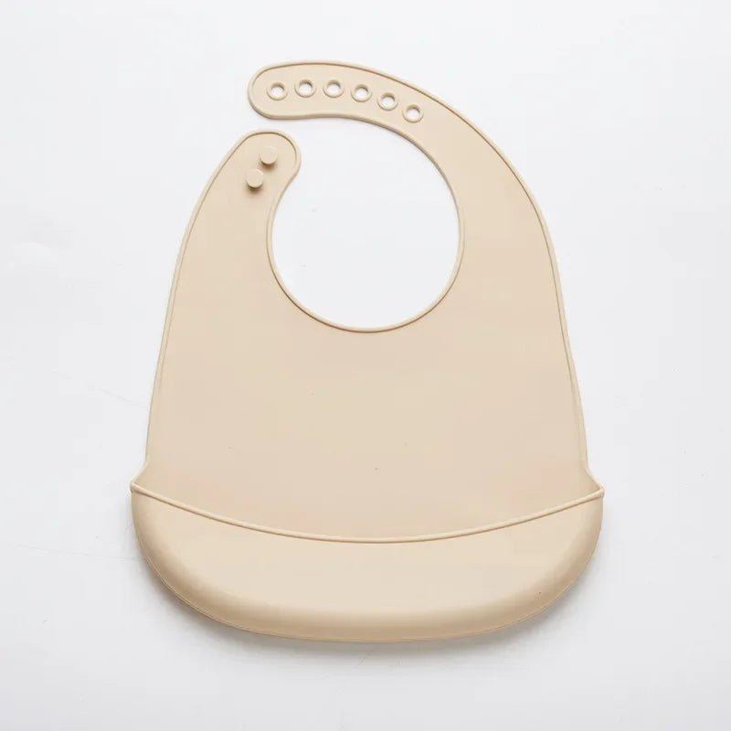 Baby Bib Adjustable Waterproof Bibs Babies Soft Edible Silicone Newborn Saliva Dripping Towel Drooling Children Scarf BPA Free - BookBuch