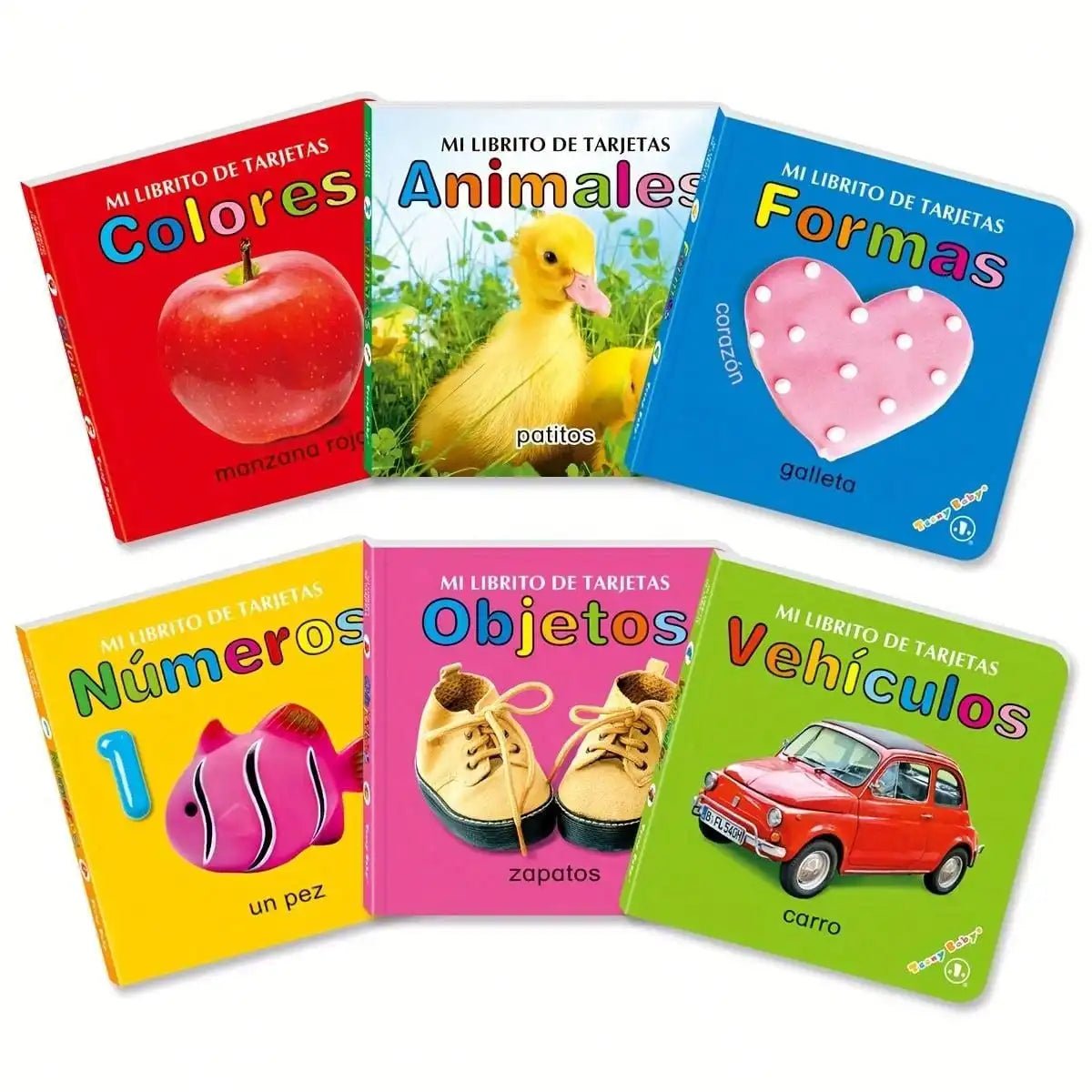 Baby Colorful Pattern Card Books Interactive Sensory Baby Toys Newborn Development Gift Accompanying Reading Early Education - BookBuch