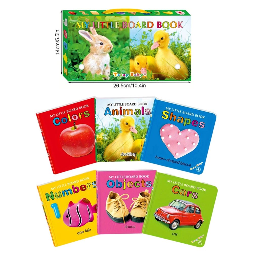 Baby Colorful Pattern Card Books Interactive Sensory Baby Toys Newborn Development Gift Accompanying Reading Early Education - BookBuch