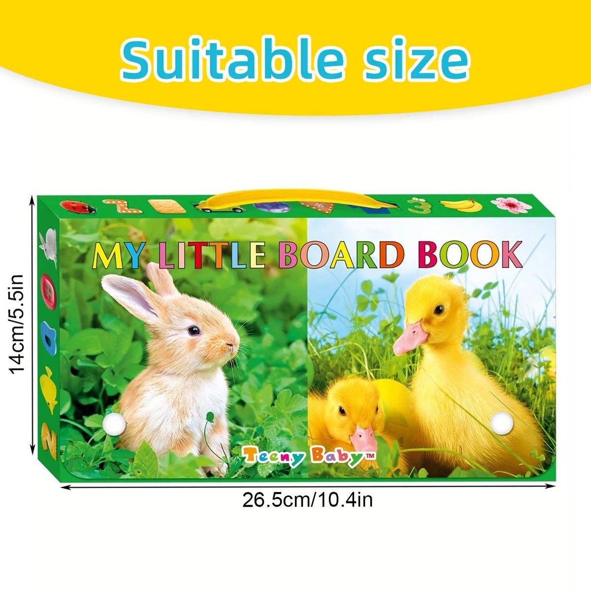 Baby Colorful Pattern Card Books Interactive Sensory Baby Toys Newborn Development Gift Accompanying Reading Early Education - BookBuch