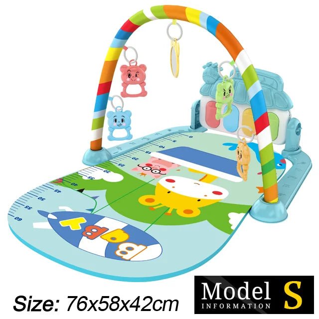 Baby Fitness Stand Music Play Gym Activity Toys Newborn Piano Crawling Blanket Pedal Game Pad Early Education 0 - 36 Months Gifts - BookBuch