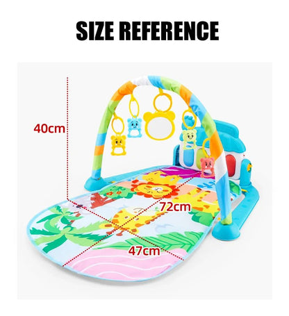Baby Fitness Stand Music Play Gym Activity Toys Newborn Piano Crawling Blanket Pedal Game Pad Early Education 0 - 36 Months Gifts - BookBuch