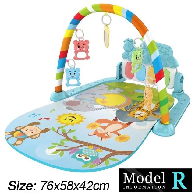 Baby Fitness Stand Music Play Gym Activity Toys Newborn Piano Crawling Blanket Pedal Game Pad Early Education 0 - 36 Months Gifts - BookBuch