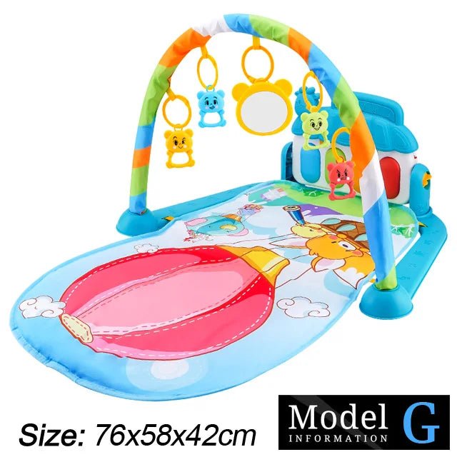 Baby Fitness Stand Music Play Gym Activity Toys Newborn Piano Crawling Blanket Pedal Game Pad Early Education 0 - 36 Months Gifts - BookBuch