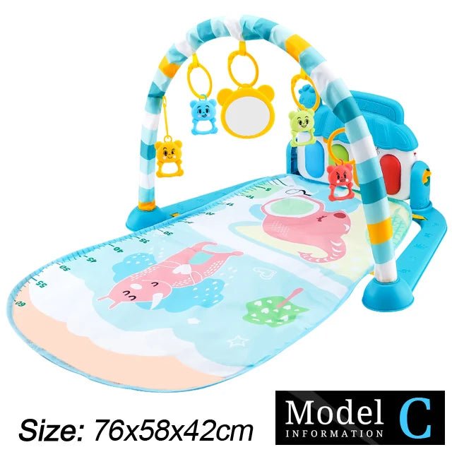 Baby Fitness Stand Music Play Gym Activity Toys Newborn Piano Crawling Blanket Pedal Game Pad Early Education 0 - 36 Months Gifts - BookBuch