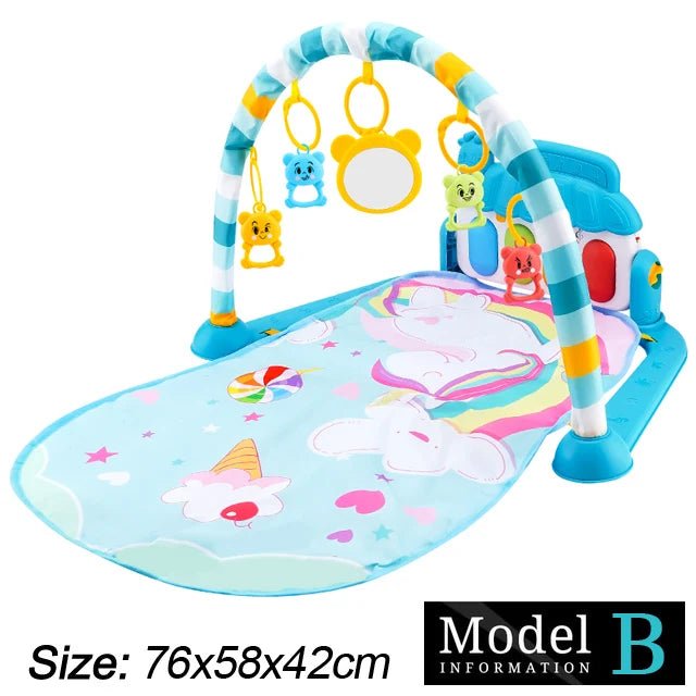 Baby Fitness Stand Music Play Gym Activity Toys Newborn Piano Crawling Blanket Pedal Game Pad Early Education 0 - 36 Months Gifts - BookBuch