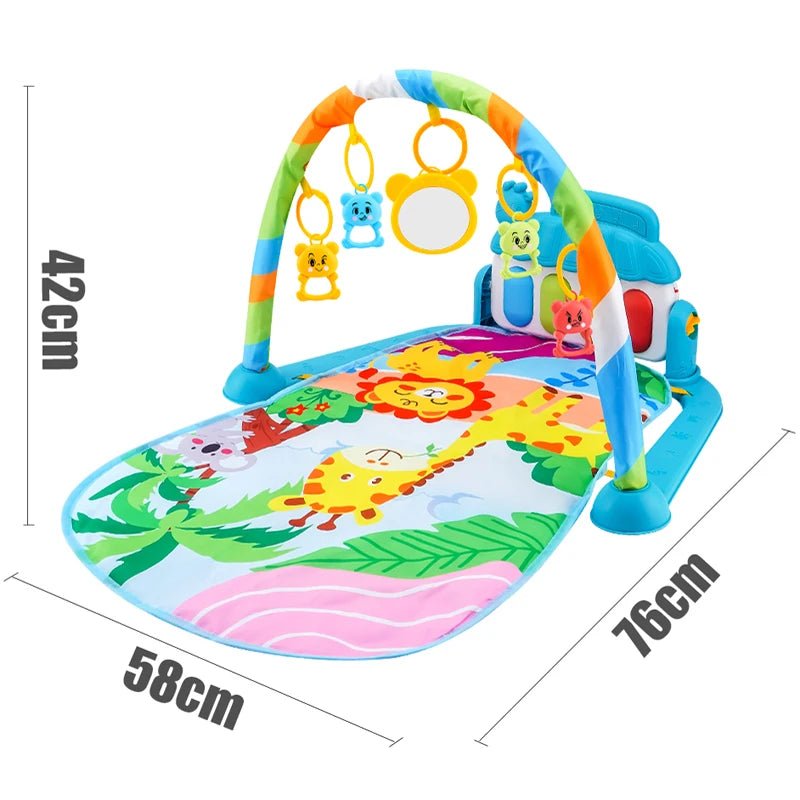 Baby Fitness Stand Music Play Gym Activity Toys Newborn Piano Crawling Blanket Pedal Game Pad Early Education 0 - 36 Months Gifts - BookBuch