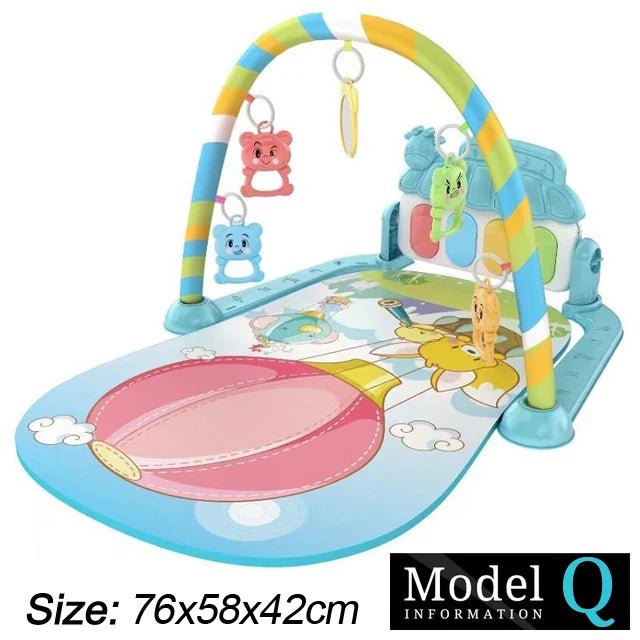 Baby Fitness Stand Music Play Gym Activity Toys Newborn Piano Crawling Blanket Pedal Game Pad Early Education 0 - 36 Months Gifts - BookBuch