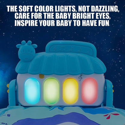 Baby Fitness Stand Music Play Gym Activity Toys Newborn Piano Crawling Blanket Pedal Game Pad Early Education 0 - 36 Months Gifts - BookBuch