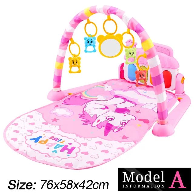 Baby Fitness Stand Music Play Gym Activity Toys Newborn Piano Crawling Blanket Pedal Game Pad Early Education 0 - 36 Months Gifts - BookBuch