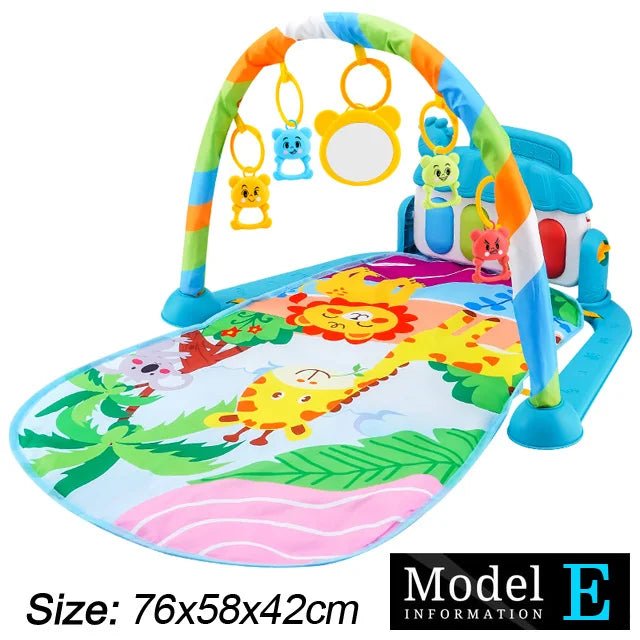 Baby Fitness Stand Music Play Gym Activity Toys Newborn Piano Crawling Blanket Pedal Game Pad Early Education 0 - 36 Months Gifts - BookBuch