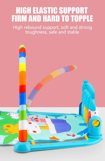 Baby Fitness Stand Music Play Gym Activity Toys Newborn Piano Crawling Blanket Pedal Game Pad Early Education 0 - 36 Months Gifts - BookBuch