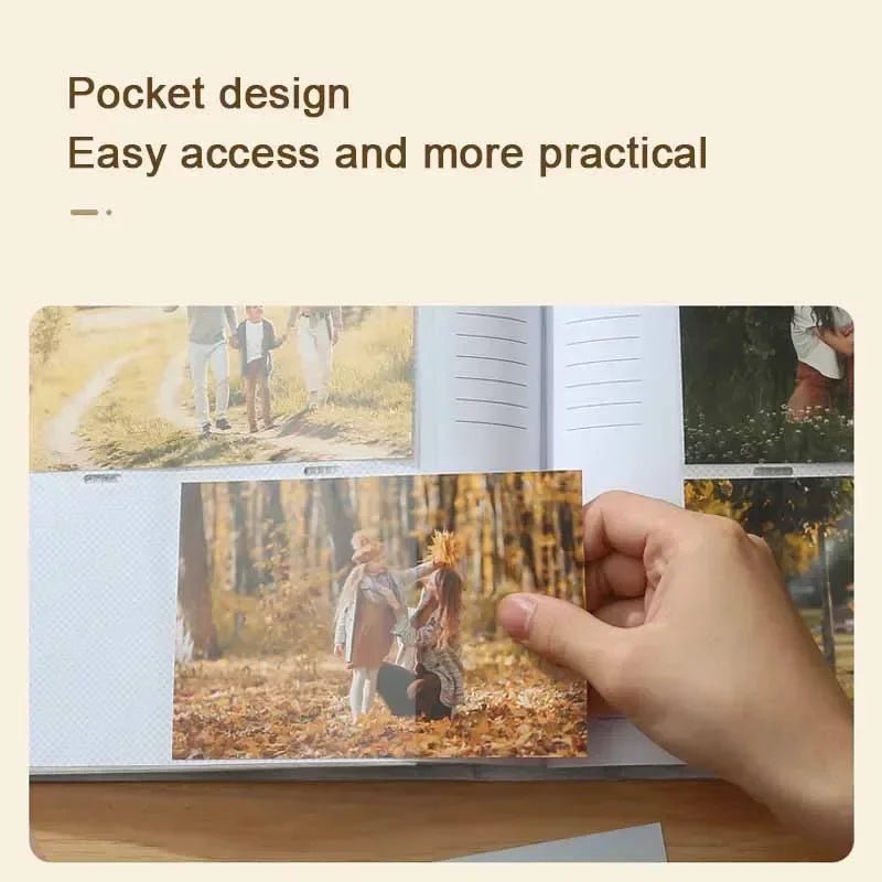 Baby Photo Album Growth Record Photo 6 - inch Collection Writable 200pcs Photos Album Large Capacity Paper Core Bag Souvenir Album - BookBuch