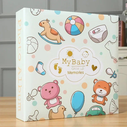 Baby Photo Album Growth Record Photo 6 - inch Collection Writable 200pcs Photos Album Large Capacity Paper Core Bag Souvenir Album - BookBuch
