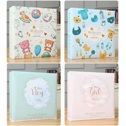 Baby Photo Album Growth Record Photo 6 - inch Collection Writable 200pcs Photos Album Large Capacity Paper Core Bag Souvenir Album - BookBuch