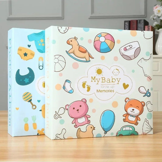Baby Photo Album Growth Record Photo 6 - inch Collection Writable 200pcs Photos Album Large Capacity Paper Core Bag Souvenir Album - BookBuch