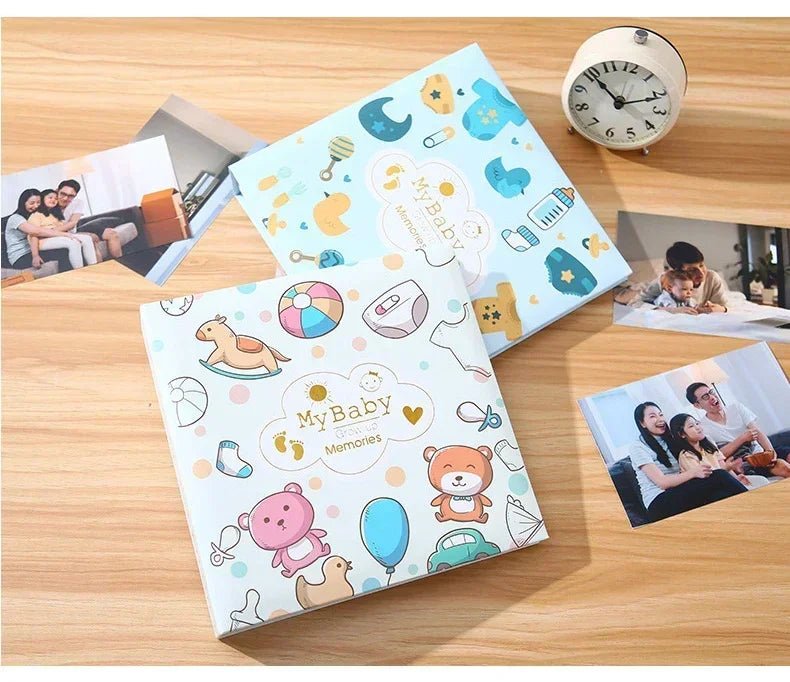 Baby Photo Album Growth Record Photo 6 - inch Collection Writable 200pcs Photos Album Large Capacity Paper Core Bag Souvenir Album - BookBuch