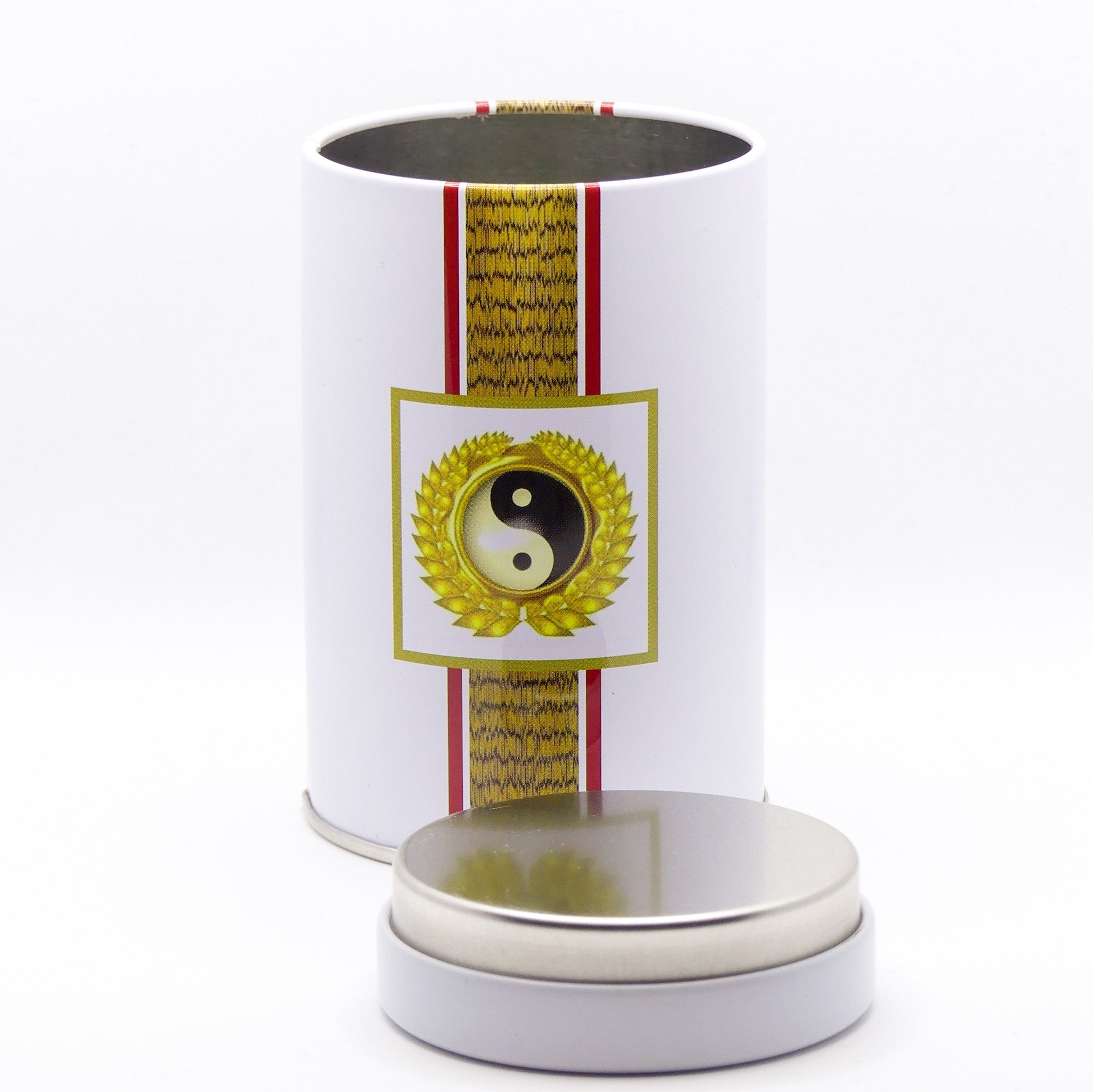 Bezaubernde Teedose mit Yin - Yang - Symbol - BookBuch
