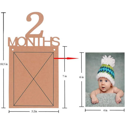 Birthday Baby One Year 12 Months Photo Banner Baby Boy Girl 1 Year Birthday Party Decor Photo Garlands Baby First Birthday Party - BookBuch