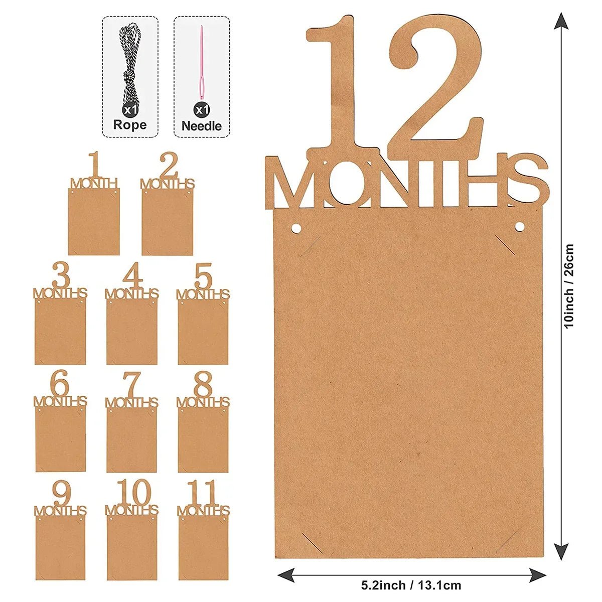 Birthday Baby One Year 12 Months Photo Banner Baby Boy Girl 1 Year Birthday Party Decor Photo Garlands Baby First Birthday Party - BookBuch