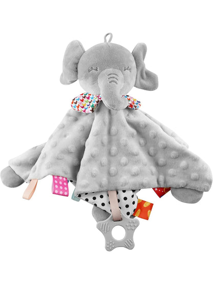 Elephant Baby Comforter Blanket Soft Appease Towel Baby Rattle Animals Toys Soothe Reassure Sleeping Towel Lathe HangingToddler - BookBuch