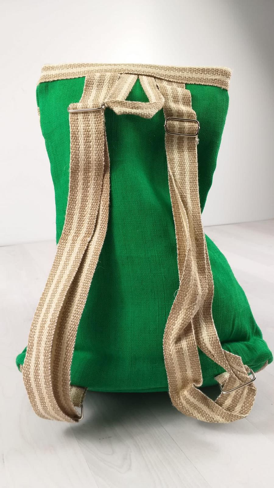 Handmade Eco - Friendly Jute Backpack - BookBuch