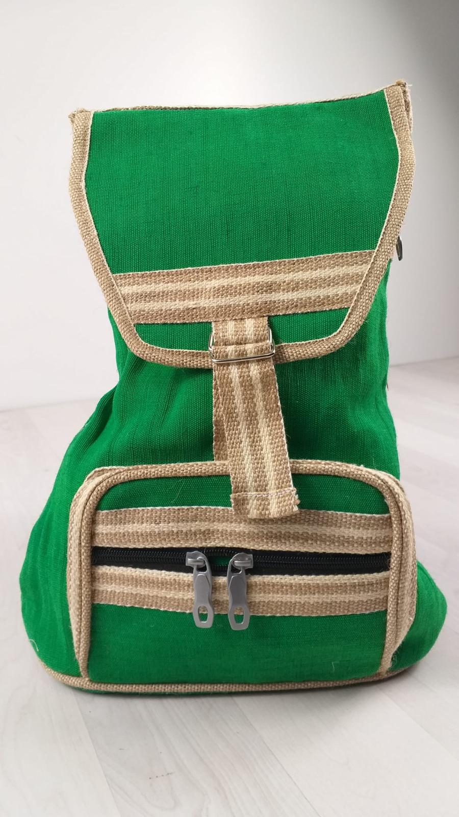 Handmade Eco - Friendly Jute Backpack - BookBuch
