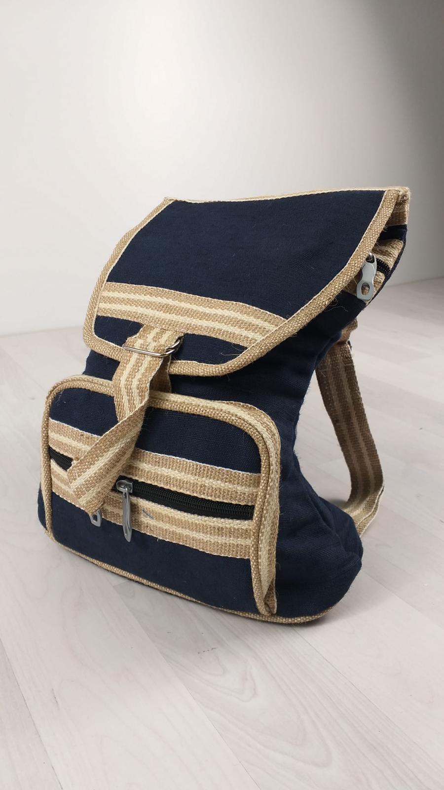 Handmade Eco - Friendly Jute Backpack - BookBuch