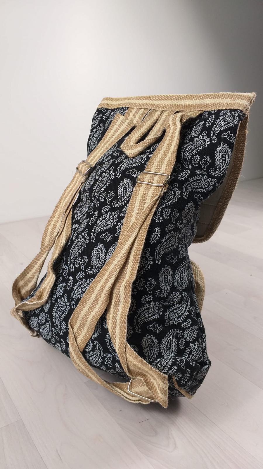 Handmade Eco - Friendly Jute Backpack - BookBuch