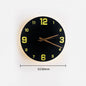 Modern Creative Clock Living Room Wabi Sabi Wall Lamp Nordic Simple Yellow Travertine Restaurant Corridor Circular Sconce Light - BookBuch