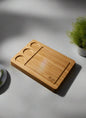Premium Bamboo Cutting Board with Built - in Prep Sections - BookBuch